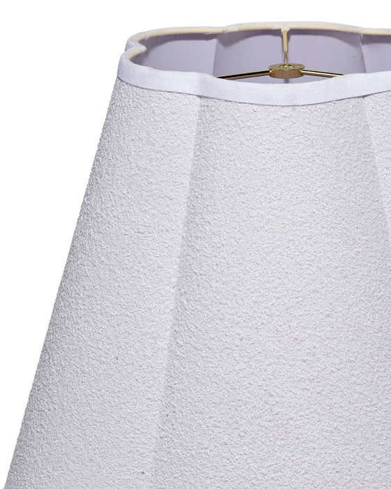 Jamie Young Company - Scalloped Large Lamp Shade in White Linen - 2SCAL-131LG - GreatFurnitureDeal