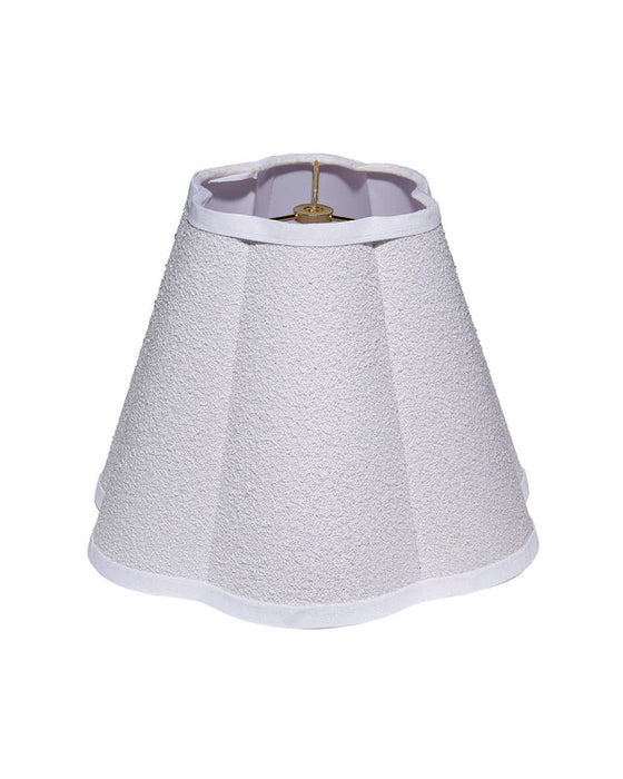 Jamie Young Company - Scalloped Small Lamp Shade in White Linen - 2SCAL-131SM - GreatFurnitureDeal