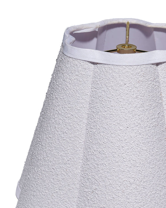 Jamie Young Company - Scalloped Small Lamp Shade in White Linen - 2SCAL-131SM - GreatFurnitureDeal