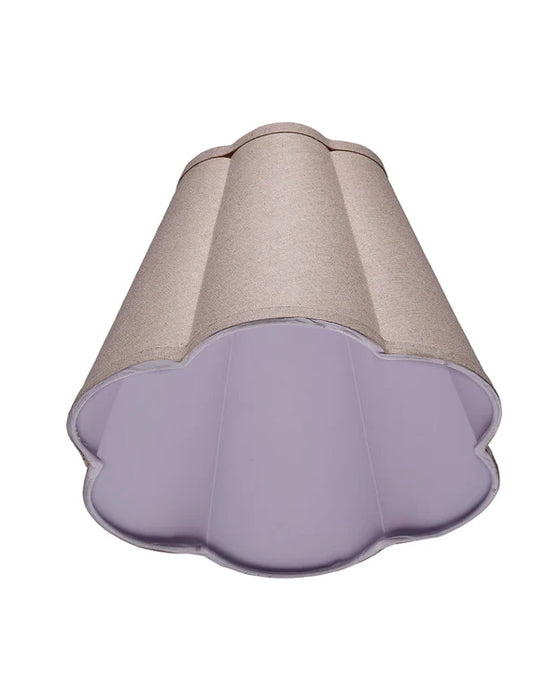 Jamie Young Company - Scalloped Small Lamp Shade in Natural Linen - 2SCAL-255SM - GreatFurnitureDeal