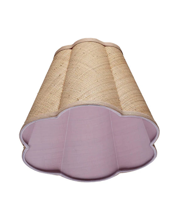 Jamie Young Company - Scalloped Small Lamp Shade in Raffia - 2SCAL-88SM - GreatFurnitureDeal