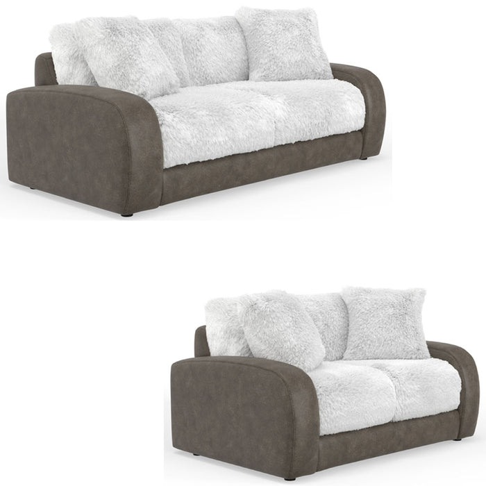 Jackson Furniture - Snowball 2 Piece Living Room Set in Taupe/Natural - 1320-03-02-NATURAL