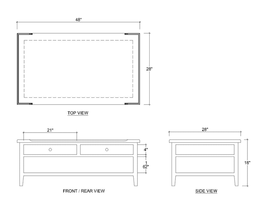 Bramble - Eton Coffee Table - X27709 - GreatFurnitureDeal