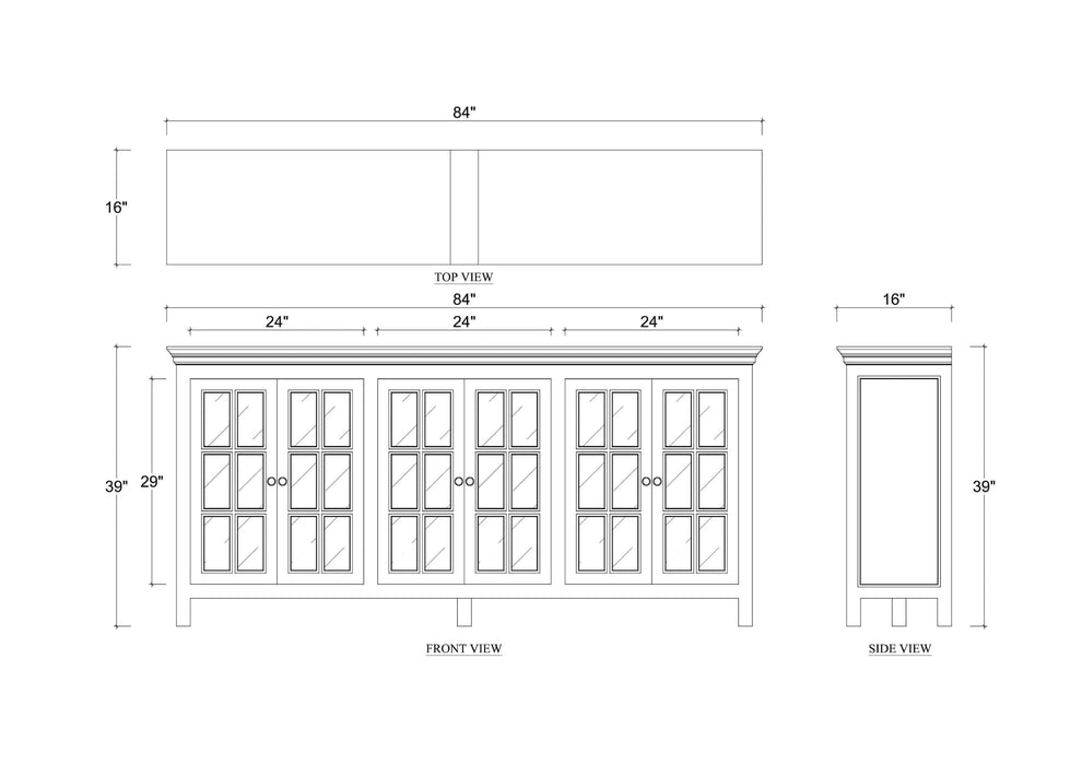 Bramble - Florence Sideboard - US-WS-28064FRW----- - GreatFurnitureDeal