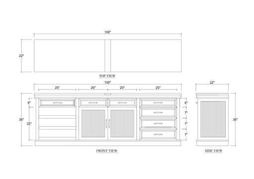 Bramble - Kraton Buffet w/ Wine Rack in Sandbar - BR-28117SNB----- - GreatFurnitureDeal