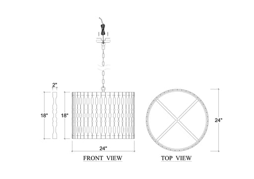 Bramble - Toraja Large Pendant Light in Sandbar - BR-28246SNB----- - GreatFurnitureDeal