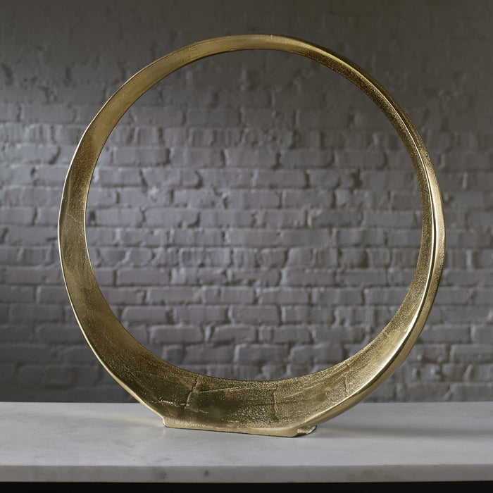 Uttermost - Jimena Gold Large Ring Sculpture -17981