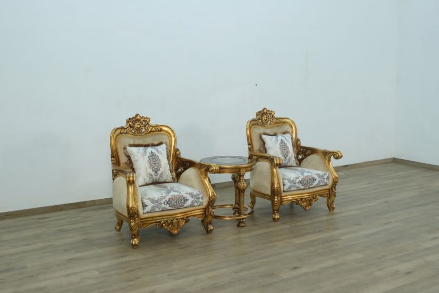 European Furniture - Bellagio Luxury Chair Antique Bronze - 30014-C - GreatFurnitureDeal
