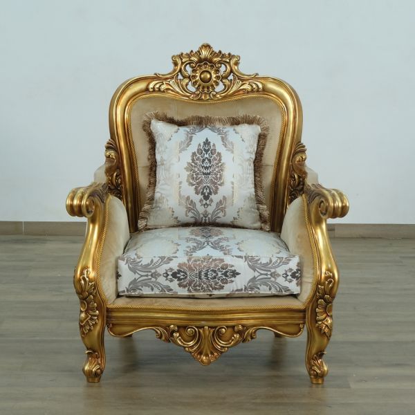 European Furniture - Bellagio Luxury Chair Antique Bronze - 30014-C - GreatFurnitureDeal