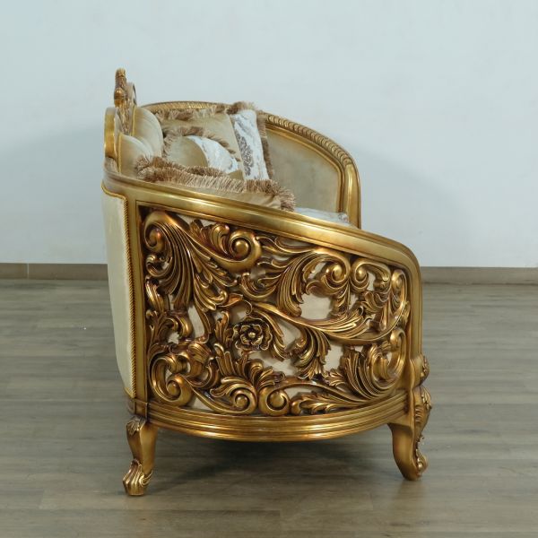 European Furniture - Bellagio Luxury Sofa Antique Bronze - 30014-S - GreatFurnitureDeal