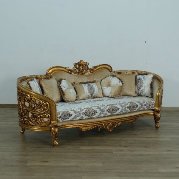 European Furniture - Bellagio Luxury Sofa Antique Bronze - 30014-S - GreatFurnitureDeal