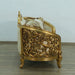 European Furniture - Bellagio Luxury Loveseat - Antique Bronze Damask Gold Fabric - 30016-L - GreatFurnitureDeal