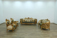 European Furniture - Bellagio 3 Piece Living Room Set in Antique Bronze Black-Gold - 30018-3SET - GreatFurnitureDeal