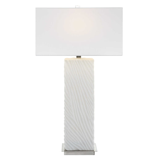 Uttermost - Pillar White Marble Table Lamp - 30066 - GreatFurnitureDeal
