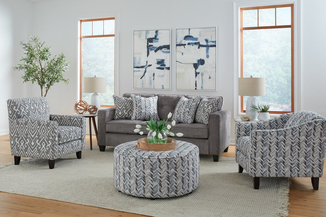 Southern Home Furnishings - Wowza Sofa in Grey - 3006-00 Wowza Mink Sofa - GreatFurnitureDeal