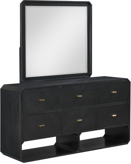 Meridian Furniture - Parker Black Ash Veneer Dresser - 300Black-D - GreatFurnitureDeal