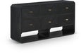 Meridian Furniture - Parker Black Ash Veneer Dresser - 300Black-D - GreatFurnitureDeal