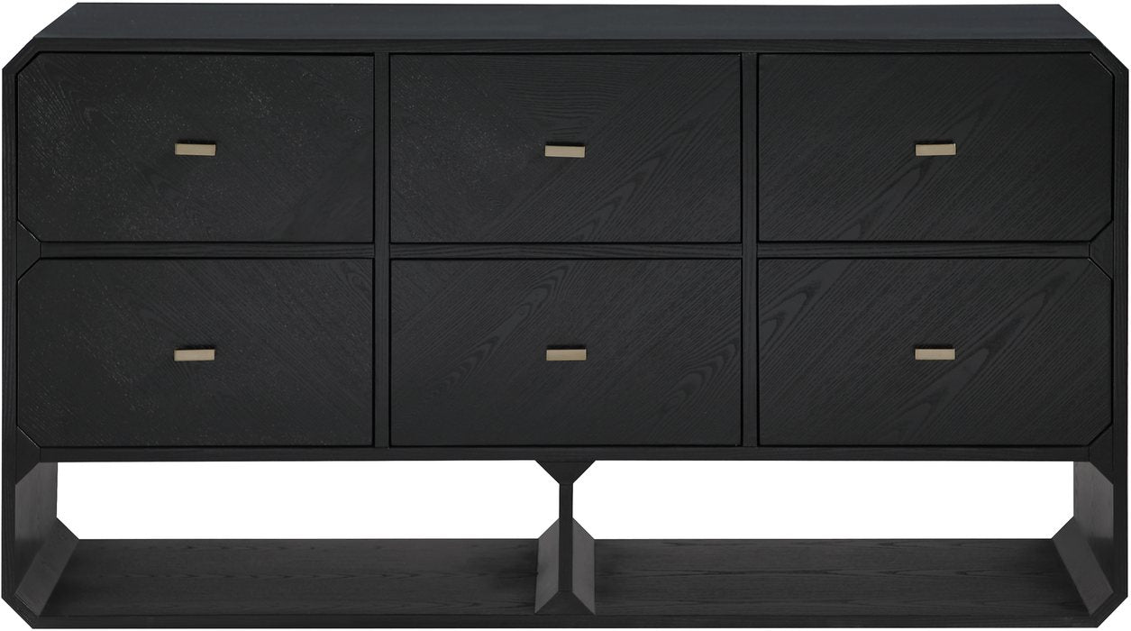 Meridian Furniture - Parker Black Ash Veneer Dresser - 300Black-D - GreatFurnitureDeal