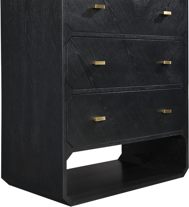 Meridian Furniture - Parker Black Ash Veneer Dresser - 300Black-D - GreatFurnitureDeal