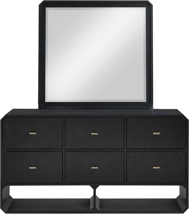 Meridian Furniture - Parker Black Ash Veneer Dresser - 300Black-D - GreatFurnitureDeal