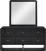 Meridian Furniture - Parker Black Ash Veneer Dresser - 300Black-D - GreatFurnitureDeal