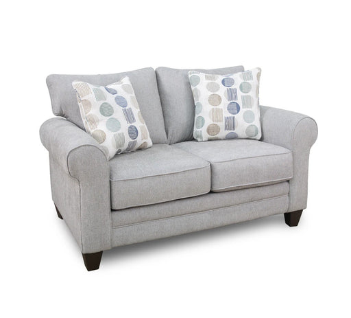 Southern Home Furnishings - Amos Loveseat in Pebble - 3010-01 Amos Pebble Loveseat - GreatFurnitureDeal