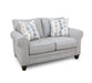 Southern Home Furnishings - Amos Loveseat in Pebble - 3010-01 Amos Pebble Loveseat - GreatFurnitureDeal
