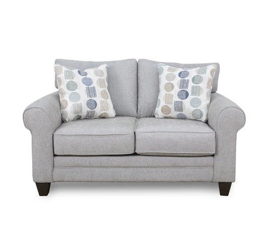 Southern Home Furnishings - Amos Loveseat in Pebble - 3010-01 Amos Pebble Loveseat - GreatFurnitureDeal