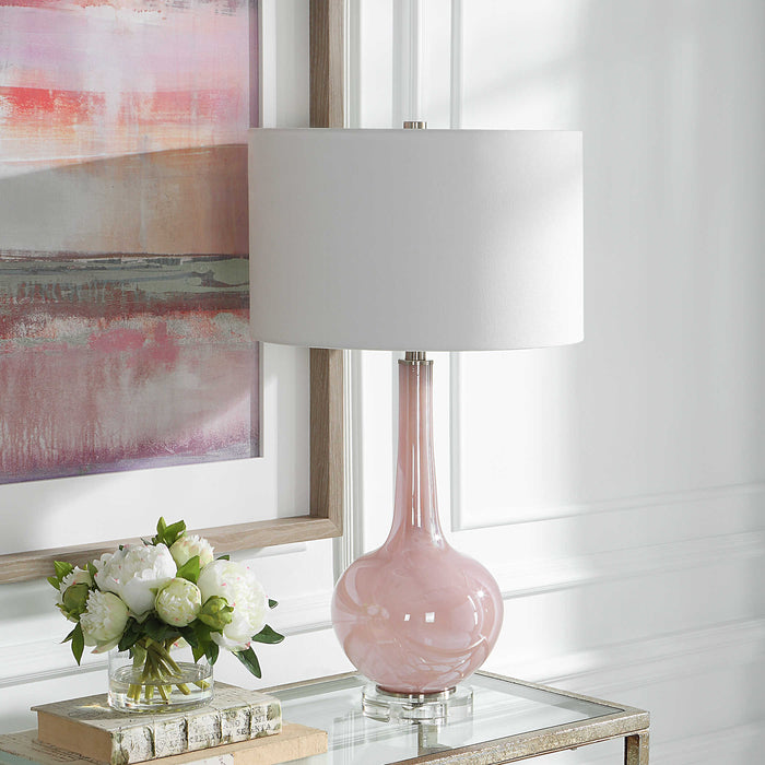 Uttermost - Rosa Pink Glass Table Lamp - 30144 - GreatFurnitureDeal