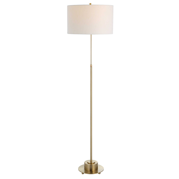 Uttermost - Prominence Brass Floor Lamp - 30152-1 - GreatFurnitureDeal