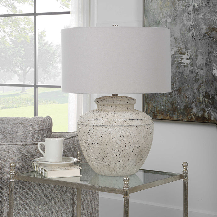 Uttermost - Artifact Aged Stone Table Lamp - 30162-1 - GreatFurnitureDeal