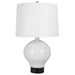 Uttermost - Collar Gloss White Table Lamp - 30182-1 - GreatFurnitureDeal