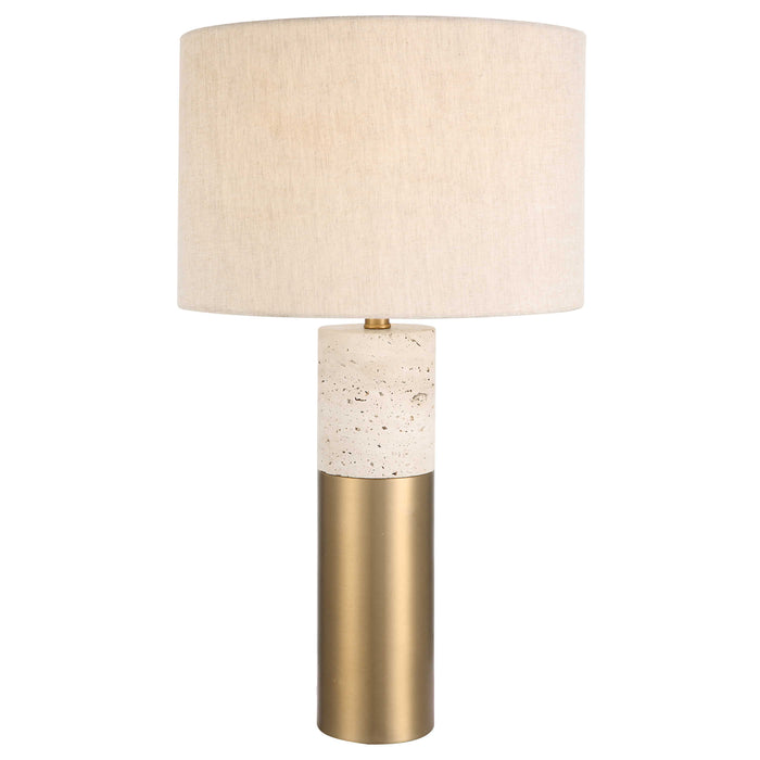 Uttermost - Gravitas Elegant Brass & Stone Lamp - 30201-1