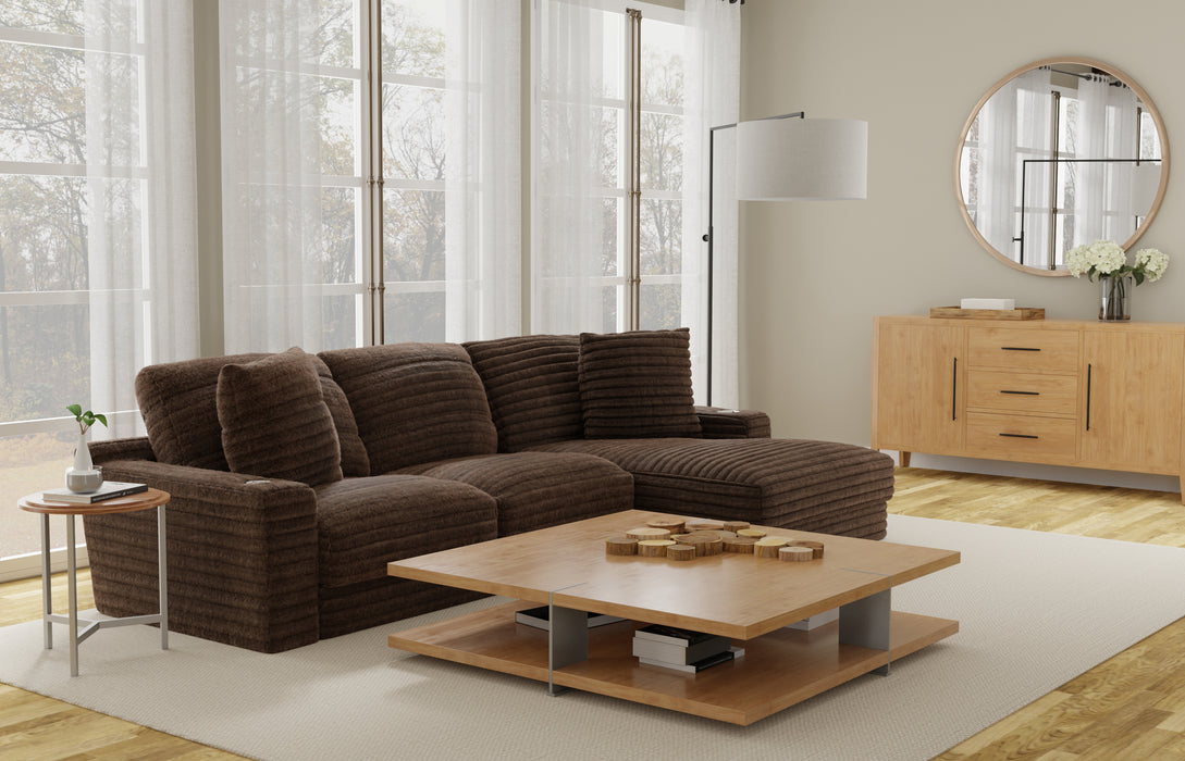 Jackson Furniture - Comfrey 2 Piece Sectional Sofa in Chocolate - 3045-63-76-CHO - GreatFurnitureDeal