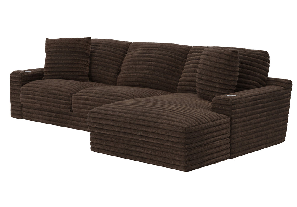 Jackson Furniture - Comfrey 2 Piece Sectional Sofa in Chocolate - 3045-63-76-CHO - GreatFurnitureDeal