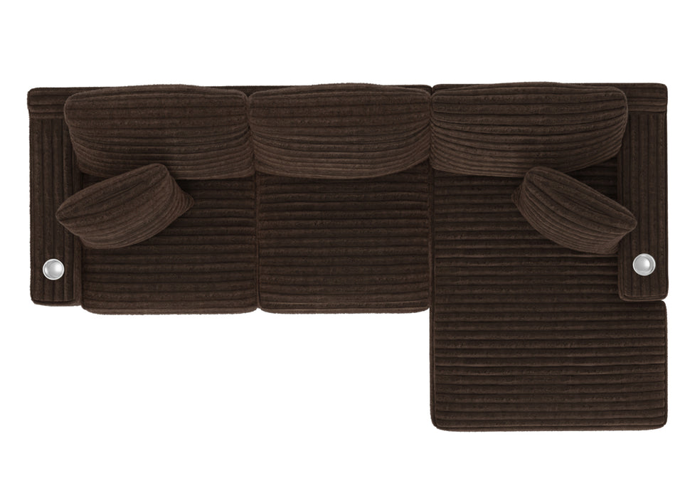 Jackson Furniture - Comfrey 2 Piece Sectional Sofa in Chocolate - 3045-63-76-CHO - GreatFurnitureDeal