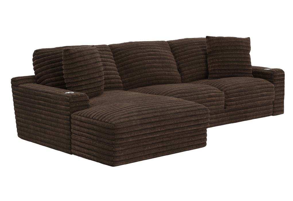 Jackson Furniture - Comfrey 2 Piece Sectional Sofa in Chocolate - 3045-75-73-CHO - GreatFurnitureDeal