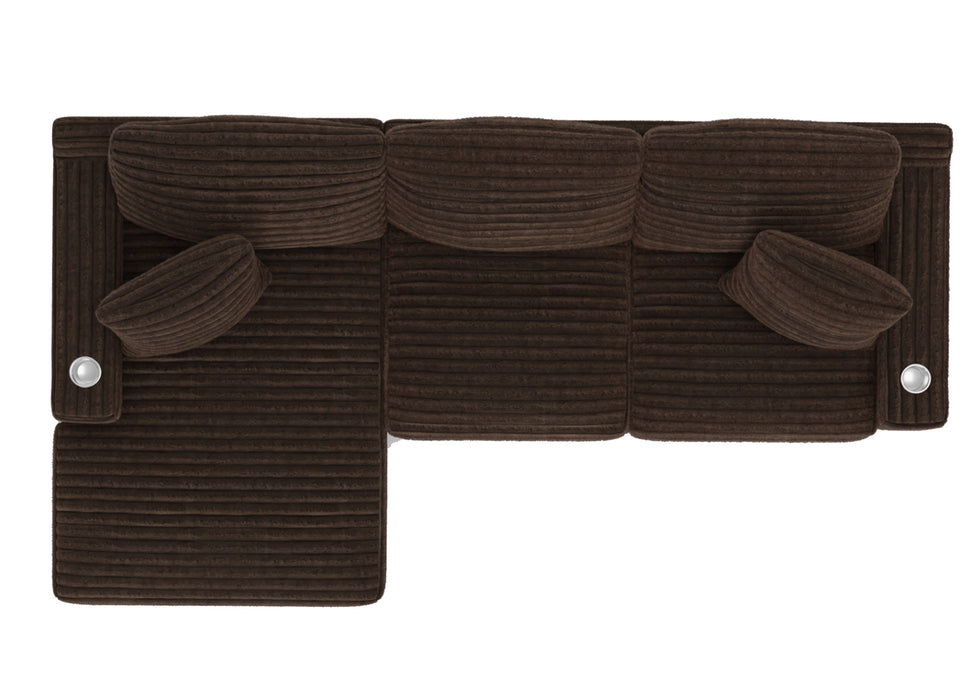 Jackson Furniture - Comfrey 2 Piece Sectional Sofa in Chocolate - 3045-75-73-CHO - GreatFurnitureDeal