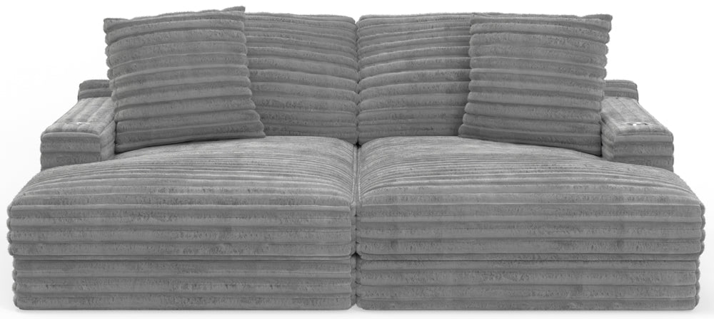 Jackson Furniture - Comfrey 2 Piece Sectional Sofa in MoonStruck - 3045-75-76-MOON - GreatFurnitureDeal