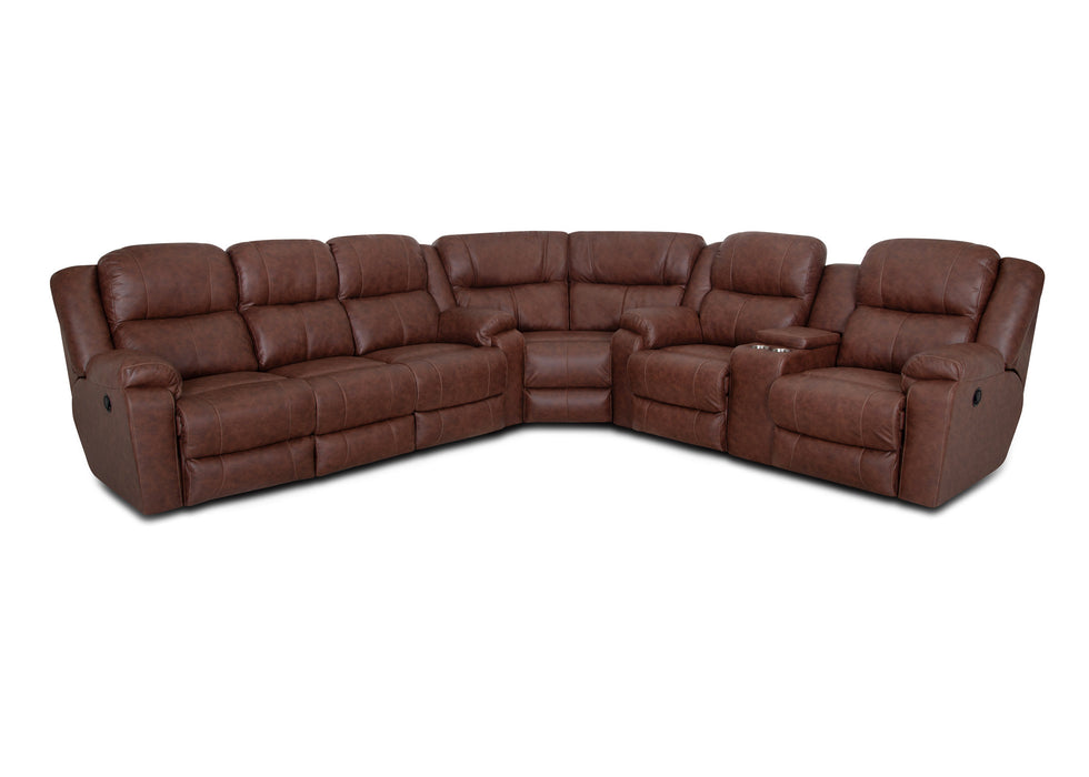Franklin Furniture - 306 Canyon 3 Piece Sectional Sofa in Duvall Hickory - 30639-699-634