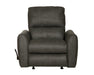 Catnapper - Dorian Power Wall Hugger Recliner in Charcoal/Nutmeg - 63070-4-CHARCOAL - GreatFurnitureDeal