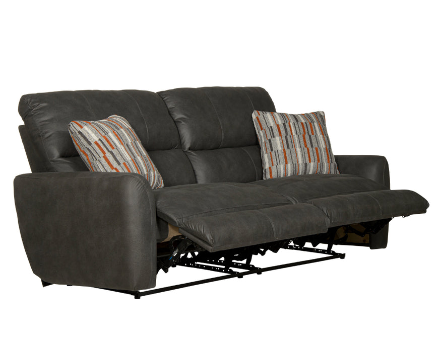 Catnapper - Dorian 3 Piece Power Reclining Living Room Set in Charcoal/Nutmeg - 63071-72-70-CHARCOAL - GreatFurnitureDeal