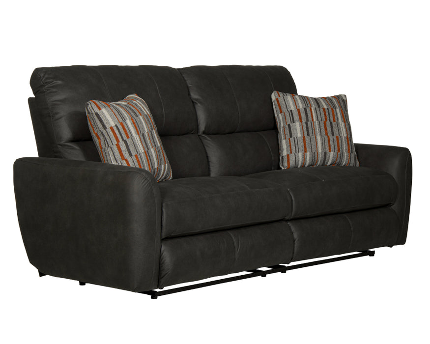Catnapper - Dorian 3 Piece Reclining Living Room Set in Charcoal/Nutmeg - 3071-72-70-CHARCOAL - GreatFurnitureDeal