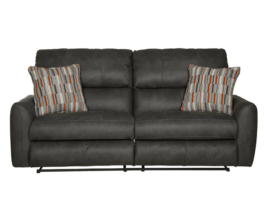 Catnapper - Dorian 2 Piece Reclining Sofa Set in Charcoal/Nutmeg - 3071-72-CHARCOAL - GreatFurnitureDeal