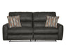 Catnapper - Dorian 2 Piece Reclining Sofa Set in Charcoal/Nutmeg - 3071-72-CHARCOAL - GreatFurnitureDeal