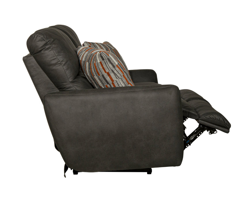 Catnapper - Dorian 3 Piece Reclining Living Room Set in Charcoal/Nutmeg - 3071-72-70-CHARCOAL - GreatFurnitureDeal