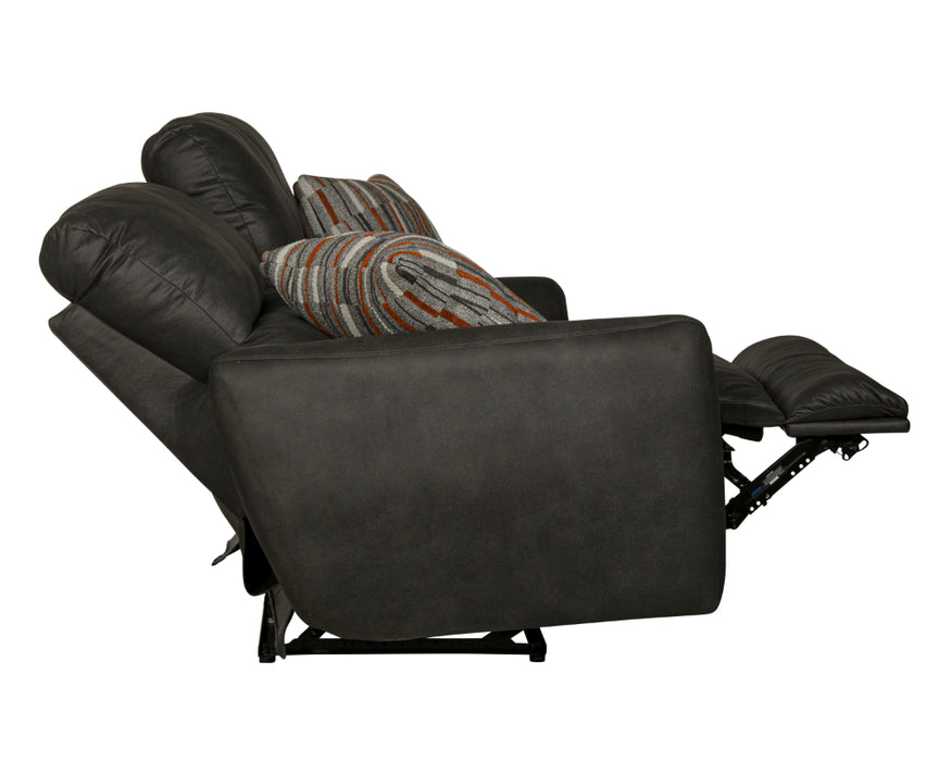 Catnapper - Dorian 3 Piece Reclining Living Room Set in Charcoal/Nutmeg - 3071-72-70-CHARCOAL - GreatFurnitureDeal