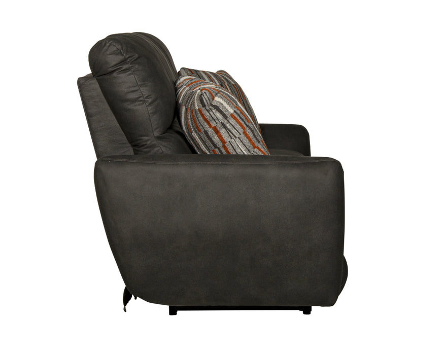 Catnapper - Dorian 3 Piece Reclining Living Room Set in Charcoal/Nutmeg - 3071-72-70-CHARCOAL - GreatFurnitureDeal
