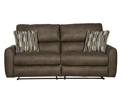 Catnapper - Dorian Power Reclining Sofa in Pebble/Eclipse - 63071-PEBBLE - GreatFurnitureDeal