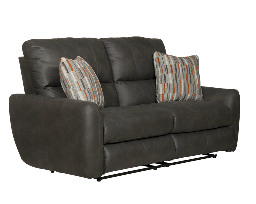 Catnapper - Dorian 3 Piece Power Reclining Living Room Set in Charcoal/Nutmeg - 63071-72-70-CHARCOAL - GreatFurnitureDeal